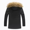 Men's Down Parkas 2024 Winter Jackets Thick Hooded Fur Collar Parka Men Coats Casual Padded Mens Male Clothing 231101