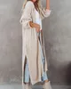 Women's Sweaters Oversized Long Cardigan Sleeve Split Open Front Drape Knit Duster Coat 231101