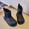 Barnflickor stövlar småbarn baby booties designer boot varma skor flickor sko barn svart vit barn ungdom spädbarn sko