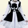 Costumes d'anime femme Maid tenue anime lolita robe mignon cafe come cosplay l2208026847806