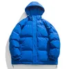 Men's Down Parkas Klein Blue Hooded Puffer Jacket Windproof and Waterproof Casual Warm Thicken Golf Coat Winter Outdoor Bubble Men 231101