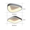 Ceiling Lights Modern Warm Bedroom Lamp Nordic Square/triangular Living Room Lighting Fixture Creative LED