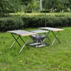 Tools Portable Small Steel Table T-370 Outdoor Storage Tea Making Barbecue Camping Folding