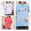 Versione avanzata Womens Italia UCCI Abbigliamento alla moda 2g Lettere grafico Rainbow Lightning Coppia Coppia Casual Wear Cotton Round Neck Uomini e donne Tops Tees Jb9e