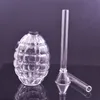 Gros verre Bong Pipe à eau ronde Grenade Fab Egg Hookah huile Dab Rigs Bubbler Pipe à fumer avec tuyau de brûleur à mazout Downstem Dhl gratuit