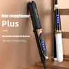 Stijltangen Stijltang Temperatuuraanpassing Professionele krultang Platte keramische verwarmingsplaat Salon Styling Tool LED-display 231101