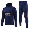 Qqq8 2023 2024 Paris Survêtement Futbol Hommes Manches Longues 22 23 24 S Sweat À Capuche Survetement Ensembles Hommes Sportswear Costumes D'entraînement Pour Adultes Football