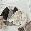 Cardigan Milankel Abbigliamento per bambini Ball Girl Maglione Ragazza Cardigan lavorato a maglia 231102