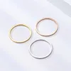 Großhandel Trendy 1mm Edelstahl dünne Ringe Vintage Retro Mode Schwanz Ring für Frauen Schmuck