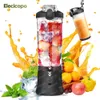 Fruit Vegetable Tools Portable Electric Juicer Fruit Mixers 600ML Blender with 4000mAh USB Rechargeable Smoothie Mini Blender Multifunction Machine 231101
