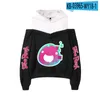 Men's Hoodies Anime Clothes Slime Rancher Women Off Shoulder Sweatshirt Y2K Girl Pullover Harajuku Streetwear Simulation Game Pull