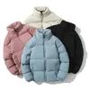 Donsparka's voor heren 2023 Winter gewatteerde parka Dikker warm mode streetwear losse jas mannelijk jeugd in vrouw bubble herfst casual oversize jas 231101