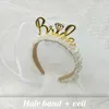 Décoration de fête mariée perle bandeau mariage nuptiale douche coiffure ornement fiançailles Bachelorette fournitures ami cadeau