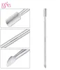 BNG 10st Zilver Cuticle Remover Dualended Push Nail Cuticle Pusher Manicure Nail Care Tool RVS nagelriem pusher8109950