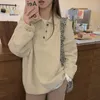 Women's Sweters pullovers kobiety czyste proste luźne swetra w pełni mecz Spring Spring Tender Cose Leisure Vintage Preppy Clothing Classic