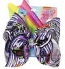 Accessori per capelli Love Sweety Halloween Bowknot 8inch Bow Clip Nastro in grosgrain con stampa di zucca per ragazza