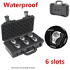 Caixas de relógio casos 3468152432 slot abs caixa de plástico portátil à prova d'água é usado para armazenar relógios caixa de ferramentas 231101