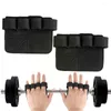 Genouillères Gants de gymnastique en peau de vache Poignées Anti-Skid Poids Ceinture de puissance Entraînement de levage Deadlift Palm Crossfit Protection Fit L4I4