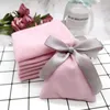 Other Event Party Supplies 50pcs Jewelry Velvet Bags With Ribbon Flannel Pouches Wedding Candy Gift Packing Christmas Decoration fee Custom 231102