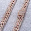 Collar de eslabones cubanos Starsgem Erkek Kolye Listo para enviar Cadena de eslabones cubanos de moissanita de plata esterlina 925