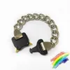 2021SS Alyx Pulsera Accesorios Botón de metal Alyx Cadena Collar Hombres Mujeres Alyx Pulsera Cinturones Q07172712