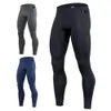 Pantalons pour hommes, couleur unie, bas de Compression à haute élasticité, slim, séchage rapide, pantalons d'entraînement, vêtements masculins, 231101