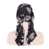 Ethnic Clothing Women Pre-Tied Scarf Chemo Cap Hijab Muslim Headscarf Print Headwear Hair Loss Head Cover Beanies Wrap Bonnet Hat Bandanas