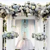 Decorative Flowers & Wreaths 1pc 18cm Artificial Hydrangea Flower Head Diy Wedding Decoration Fake Arch Background Flores Home Garden L0K0