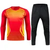 Other Sporting Goods Men's Adult Football Goalkeeper Uniform Protective Sponge Long Sleeves Kid Training Soccer Jersey Top Pants 231102