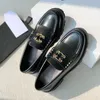 Designer shoes horsebit buckle casual shoes premium leather loafers women arc de triomphe loafers gold buckle flats shoes cowhide goatskin margaret shoes