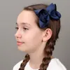 Hair Accessories CN 30Pcs/lot 4" Solid Hair Bows With Clips For Kids Girls Boutique Ribbon Hair Clips Classic Hair Bows Hair Accessories 231101
