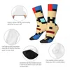 Men's Socks Funny Happy CryptoPunk Vintage Harajuku NTF Non-fungible Token Hip Hop Novelty Seamless Crew Crazy Sock Gift Printed