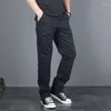 Men's Suits 2023 Spring Autumn Overalls Work Pants Plain Large Size Cotton Casual Fashion Jogging Clothing Sports Trousers H10