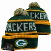 GREEN Beanie BAY Mutsen SOX LA NY Noord-Amerikaanse honkbalteam Side Patch Winter Wol Sport Gebreide Muts Pom Skull Caps A16