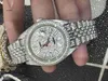 Luxe horloge Diamanten horloge heren 904L Fijne stalen band Saffierglas waterdicht en zweetbestendig diamant herenuurwerk ontwerper HCOR