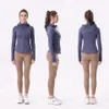 LUU Chaquetas de mujer Diseñador Abrigos de lujo Chándal Definir Chaqueta deportiva con capucha para mujer Slim Fit Estampado elástico Running Zip Yoga Coat Top joggers running