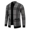 Mens Wool Blends Cardigan Knit Winter Coats Business Jackets Tops Man Coat Knitwear 231101