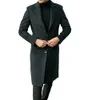Misto lana da uomo Cappotto di lana stile britannico Autunno Casual Risvolto monopetto Cappotto da gioventù Giacca a maniche lunghe slim di media lunghezza 231102