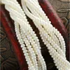 Łańcuchy ręcznie wiązany naszyjnik 6 pasm wszechstronny 4-5 mm 44-48 cm biały słodkowodna perłowa cyrkon lampart głowica