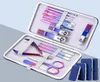 Mode Nail Art Kits Bunte Edelstahl Nägel Clippers Ganze Maniküre Set Werkzeuge Nagelhautzangen für Schönheitssalon4277477