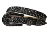 Ceinture en strass occidentale Vintage, boucle amovible, Cowboy, Cowgirl, cuir scintillant, clouté en cristal, pour femmes et hommes, 6807643