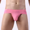 Calzoncillos Hombres Traceless Hielo Seda Triángulo Calzoncillos Low Rise Mens Bikini Bragas Hombre Mini Cueca Color Sólido