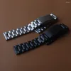 Horlogebanden Roestvrij stalen horlogeband Metalen band Premium massief gepolijste armbandbanden Recht uiteinde 18 mm 20 mm 22 mm 24 mm Klassieke sluiting