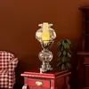 ملحقات Doll House 1 12 Dollhouse مصغرة LED LED Candlestick Lamp Desk Home Lighting Model Decore Decord 231102