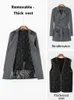 Мужская полушерстяная ветровка средней длины, мужская мода, двубортный коричневый повседневный плащ, мужские весенне-осенние тонкие куртки S-6XL, размер 231102