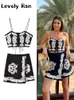 Dwuczęściowa sukienka Haft Krótkie spódnice 2023 Summer Baddie Zestaw kobiecy Cropd Chic Tops Asymetryczne mini stroje 231101