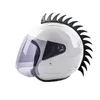 Caschi da moto 1 pezzo Adesivo in gomma per motociclisti da motociclista Motocross Mohawk Casco Mohawks Spikes