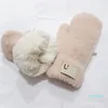 Designer Women's Letter Gloves for Winter Autumn Cashmere Mittens Glove with Lovely Outdoor Warm Winter Gloves