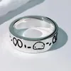 Fashion 925 Sterling Silver Ghost Designer Rings Skull Rings Anelli Bague for Mens and Women Party Promish Breathship Gift Gift