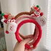 Accessori per capelli Fasce natalizie per cartoni animati carini per ragazze Babbo Natale Renna Pupazzo di neve Modelli di fiocchi di neve Copricapo in stile coreano
